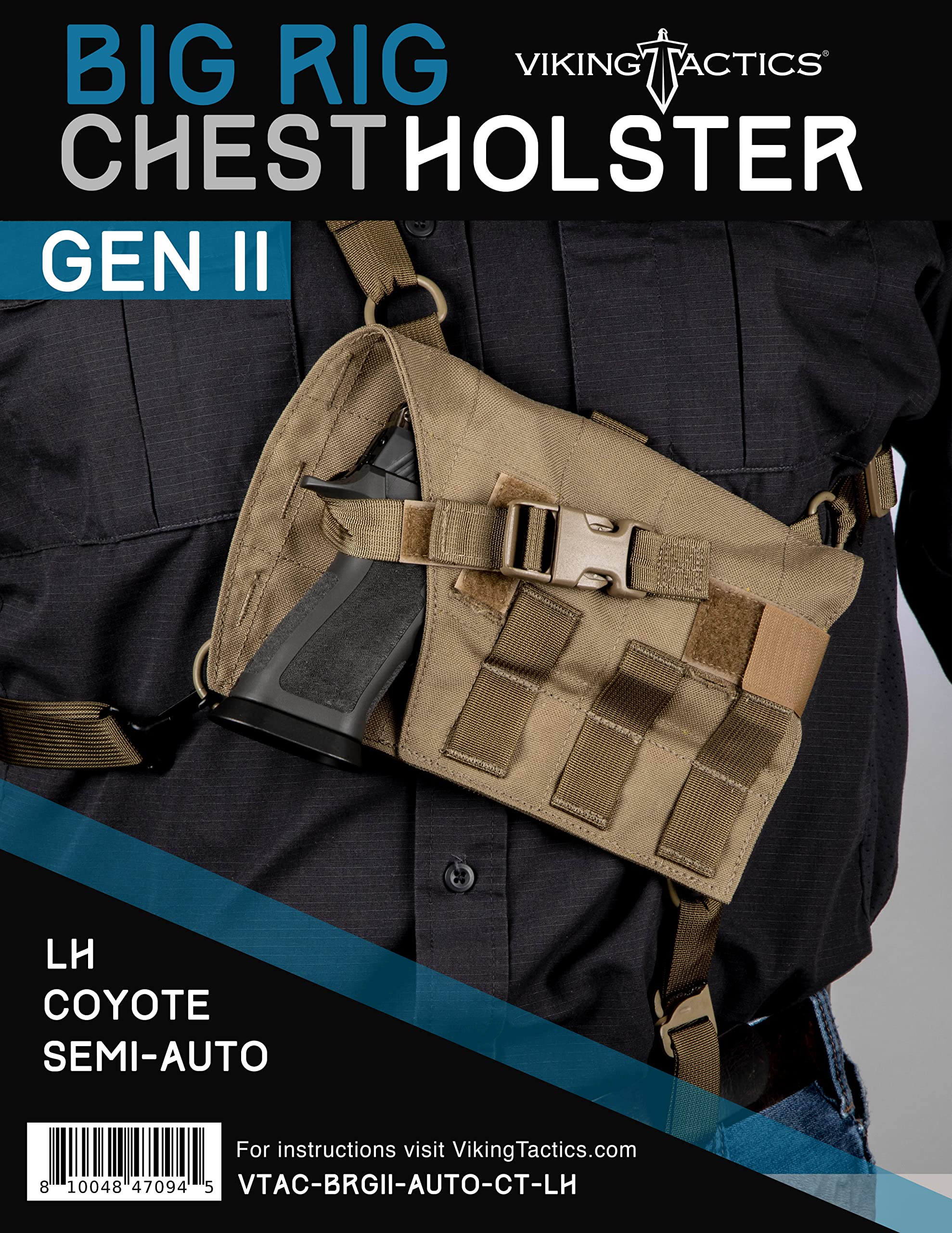 Amazon.co.jp: VTAC® Big RIG、GEN II (光学用チェストリグ) (左手