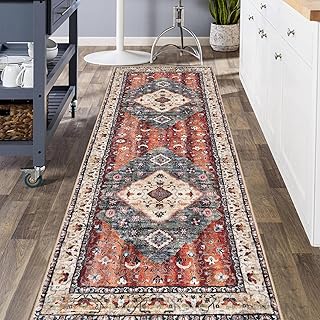 KOZYFLY Hallways Runner Rug 3x8 Ft Washable T...,