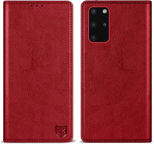 Miniatura 42 de ZZXX Funda tipo cartera para Samsung Galaxy S20 con bloqueo RFID, soporte de ranura para tarjetas, funda protectora de cuero magnético fuerte