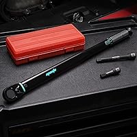 Vista 7 de EPAuto Llave dinamométrica de clic de 1/2 pulgada, 25-250 ft-lb/33.9-338.9 Nm, negro