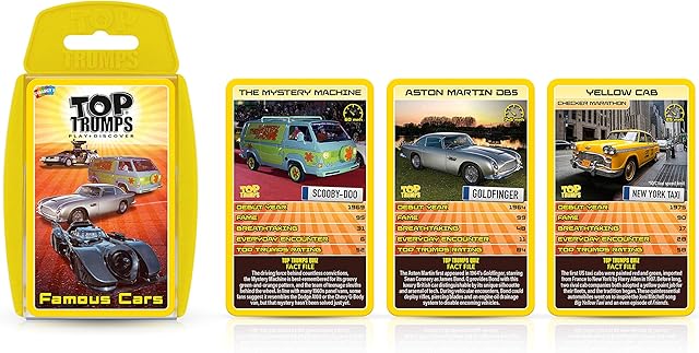 Top Trumps Famous Cars Card Game