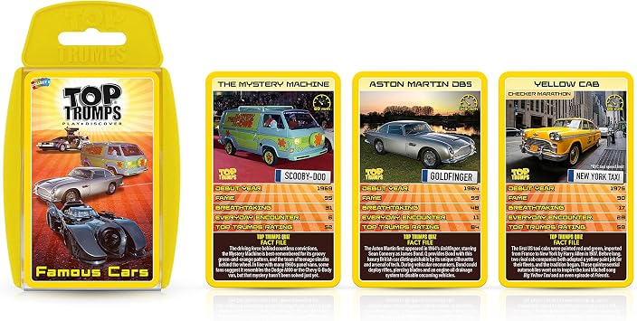 Top Trumps Famous Cars Card Game