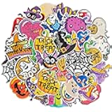 GYGYL 32Pcs Halloween Iron on Patches, Halloween Theme Cute Skull Pumpkin Ghost Black Cat Witch Bats Iron on Embroidered Patch for Jackets Backpacks Clothing