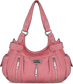 Purses for Women Large Hobo Bags Washed Vegan Leather Shoulder Bag Satchel Tote Top Handle Handbags, H1292