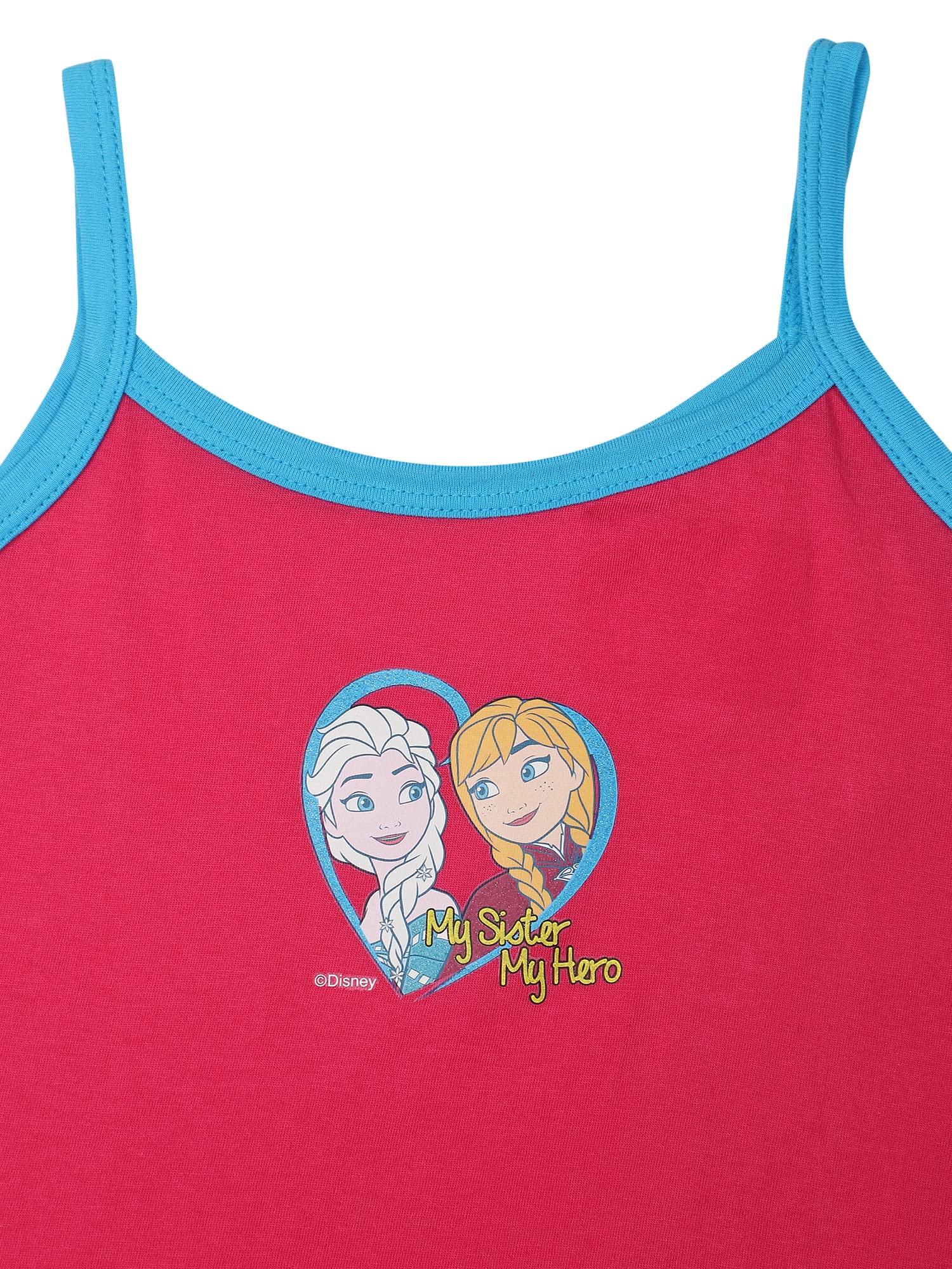 BODYCARE Kids Girls Vest White Colored | 100% Cotton| Skin Friendly | Lightweight | Sleeveless Design | Pack of 3 Print 1