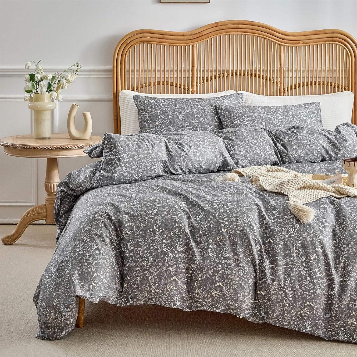 mixinni 3 Pieces Duvet Covers Queen Size, 100 Cotton