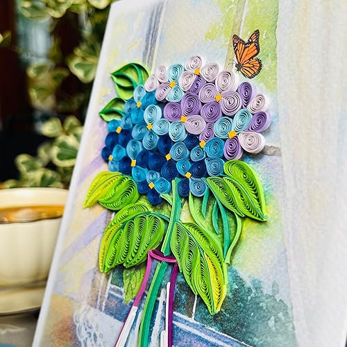 Miniatura 3 de KingKraft Tarjeta de flor de hortensia, tarjeta de cumpleaños, tarjeta de aniversario para esposa, tarjeta del día de San Valentín, tarjeta del día