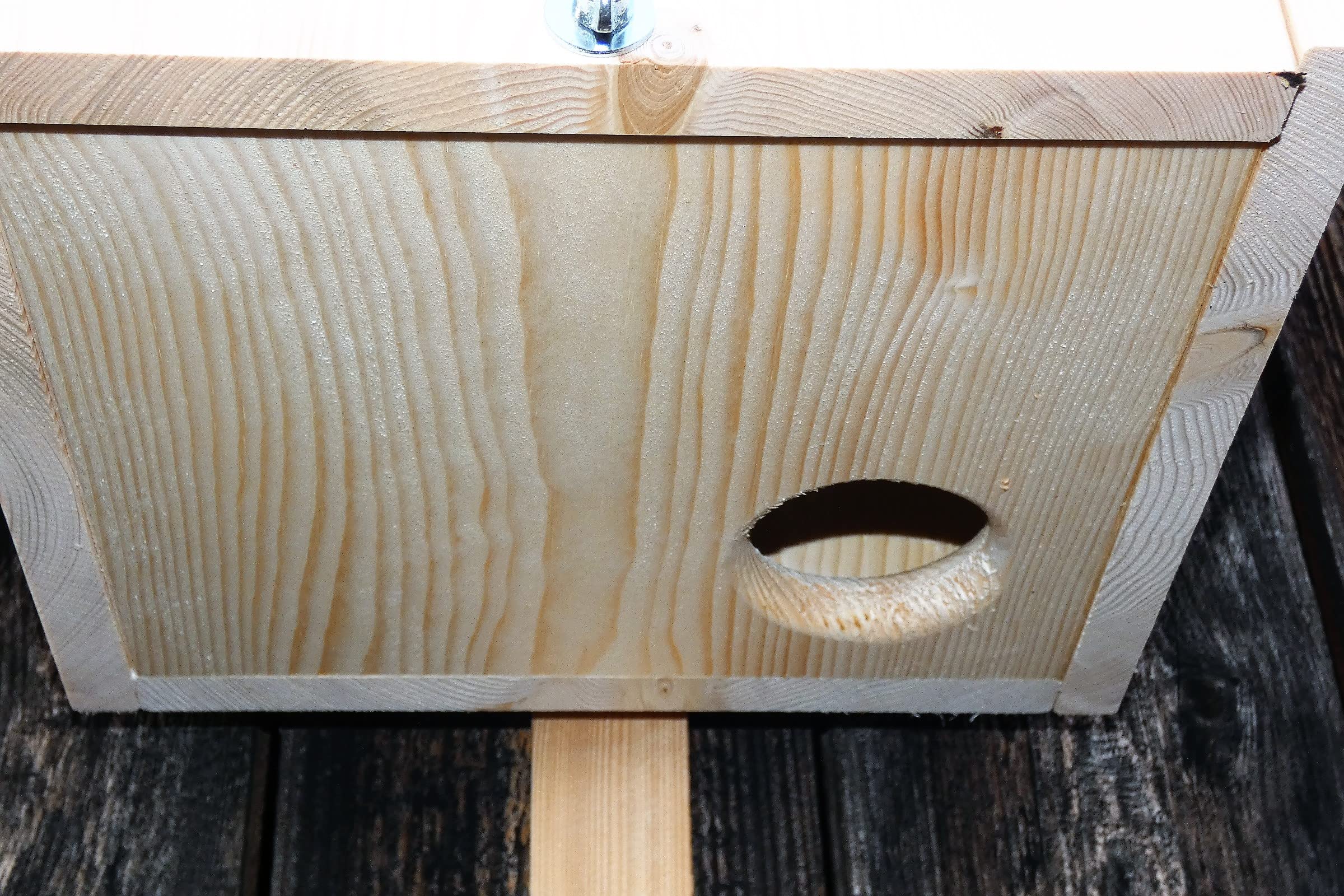 Großer Premium Eichhörnchen Kobel, Nistkasten, 3 Eingänge, deutsches Qualitätsprodukt handgefertigt in Niederbayern(20mm Fichte 2 x von Hand hochwertig Imprägniert)