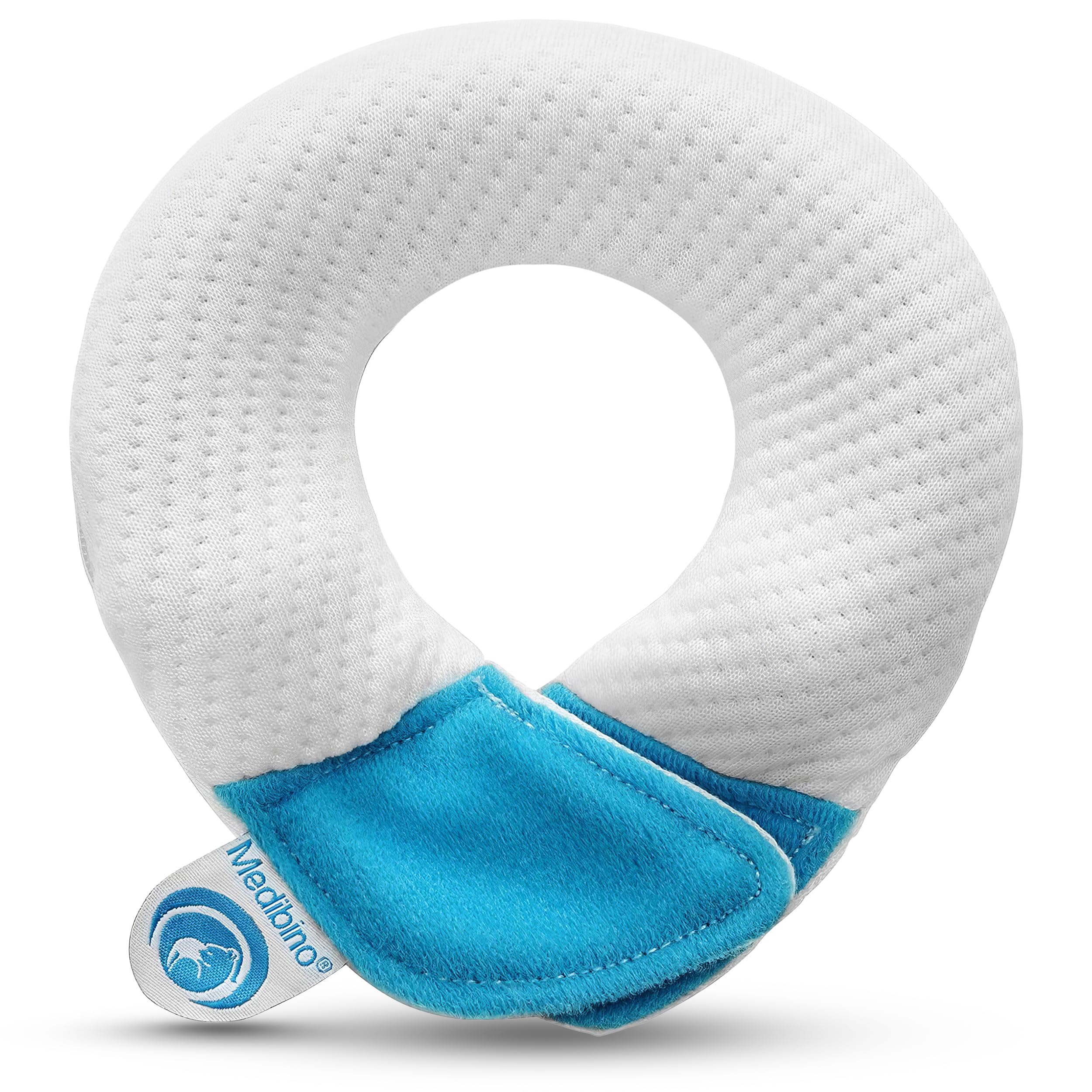 reer Kluba Medical Medibino® Le Coussin de Protection pour bébé équipement de lit, Blanc/Bleu