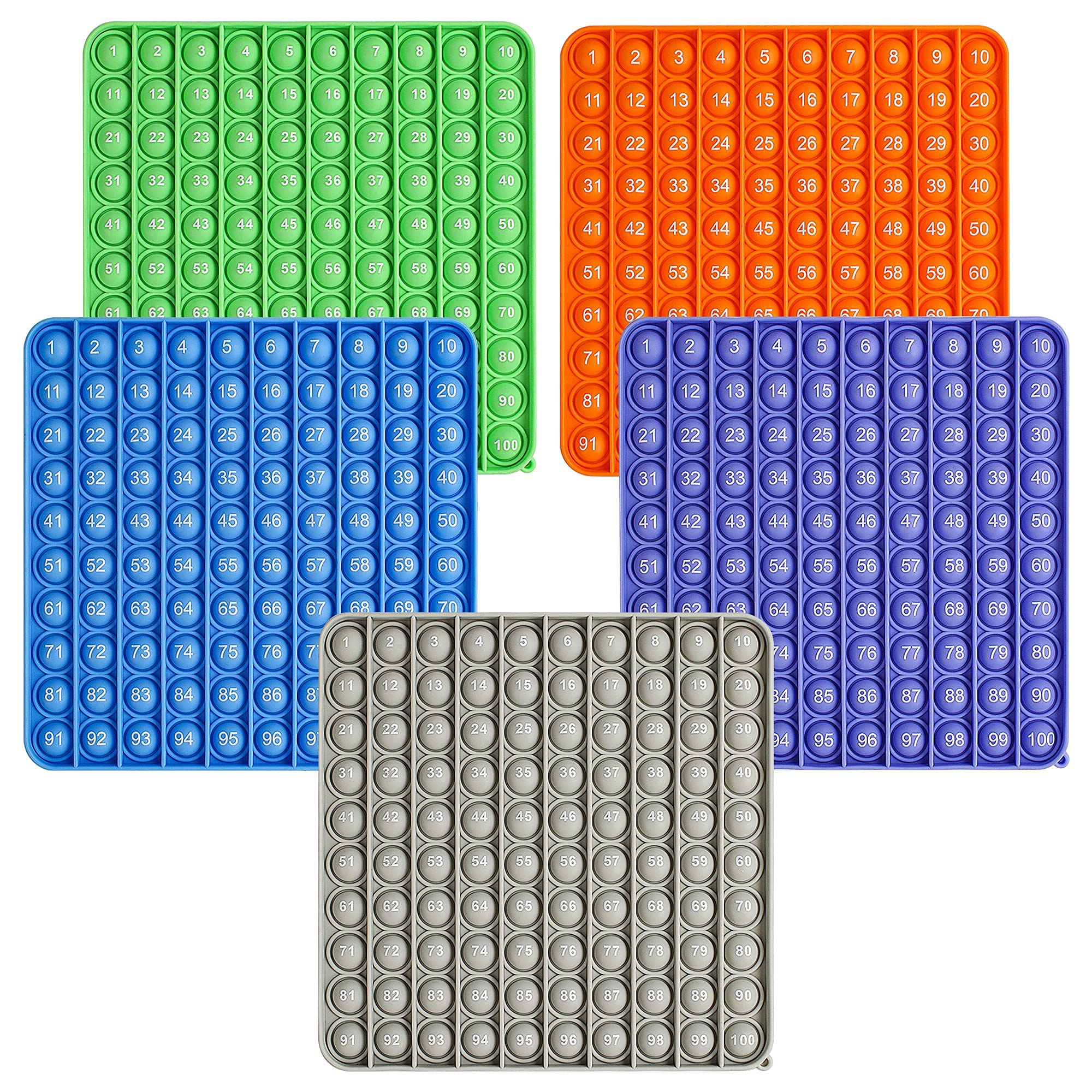 Buy Pop it 100 Numbers Sensory Math Manipulative ( Pack of 5) Large