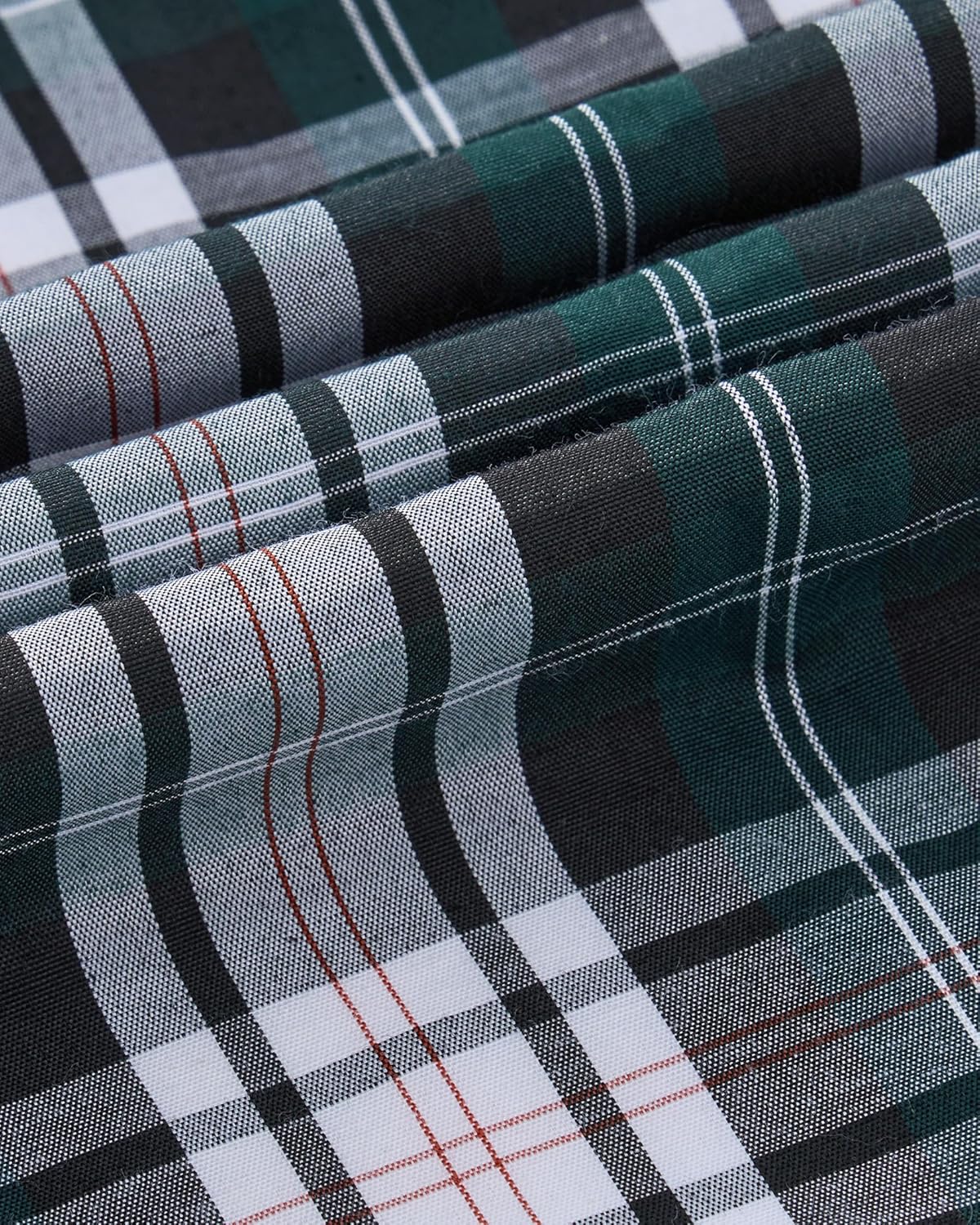 Alimens & Gentle Mens Long Sleeve Dress Shirt Button Down Shirts with Pockets Regular Business Office Casual Plaid Shirt - Image 4