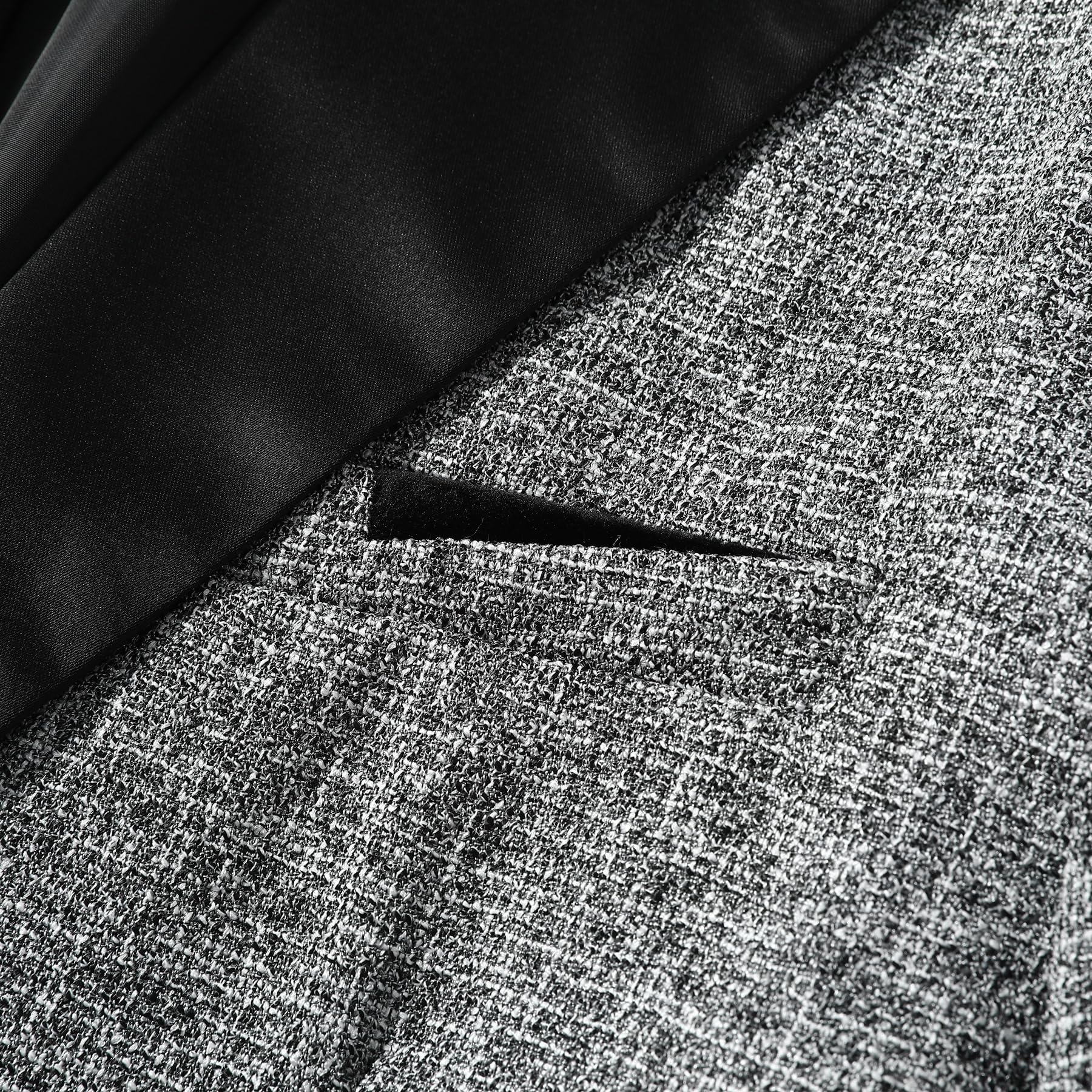 YFFUSHI Sakko Herren Regular Fit Blazer Lässig 1 Knopf Anzugjacke Business Jacke Hochzeit Smoking