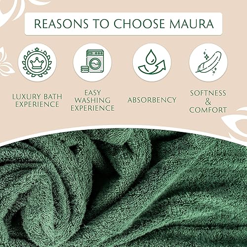 Miniatura 4 de Maura Revitaliza tu baño con 6 lujosas toallas de mano turcas, suaves, gruesas, afelpadas y ultraabsorbentes, eleva tu experiencia de baño con