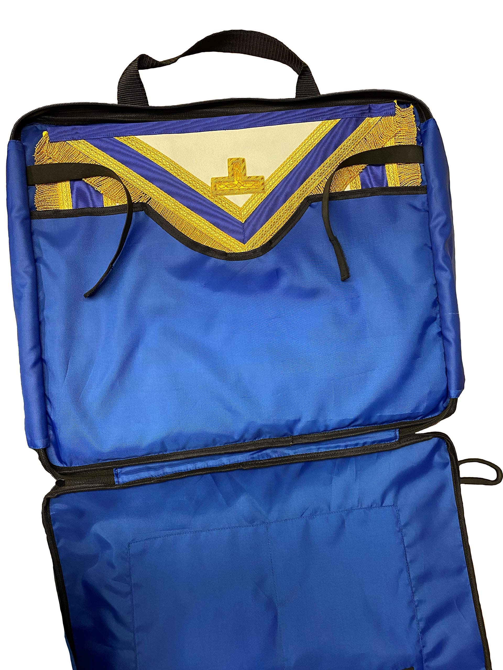 Custodia massonica provinciale morbida di alta qualità | Leggero - Materiale Cordura impermeabile | Regalo di alta qualità per uomini massoni, Nero , 17 X 20 Inches, moderno