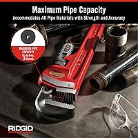 Vista 4 de RIDGID 31040 Model 48 Heavy-Duty Straight Pipe Wrench, 48-inch Plumbing Wrench
