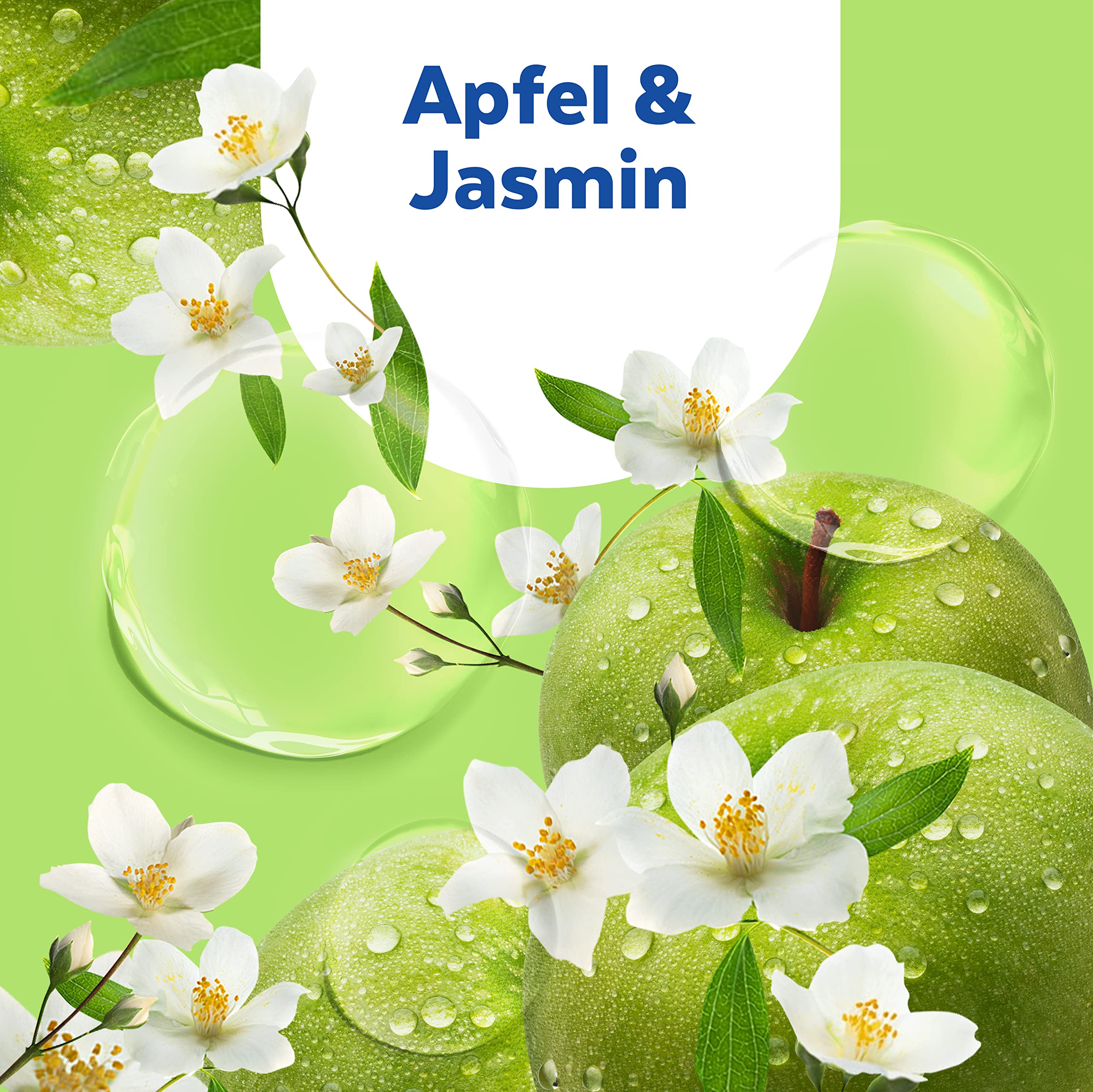 Sagrotan No-Touch Nachfüller Apfel und Jasmin – Für den automatischen Seifenspender – 5 x 250 ml Handseife (Packung mit 3)