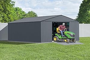 Arrow Classic Metal Shed, 14 x 17, Charcoal