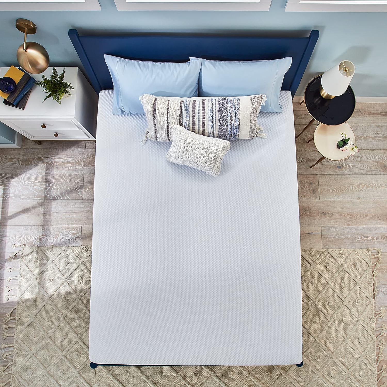 Sleep Innovations Marley 12 Inch Cooling Gel Memory Foam Mattress with Airflow Channel Foam for Breathability, Full Size, Bed in a Box, Medium Firm Support