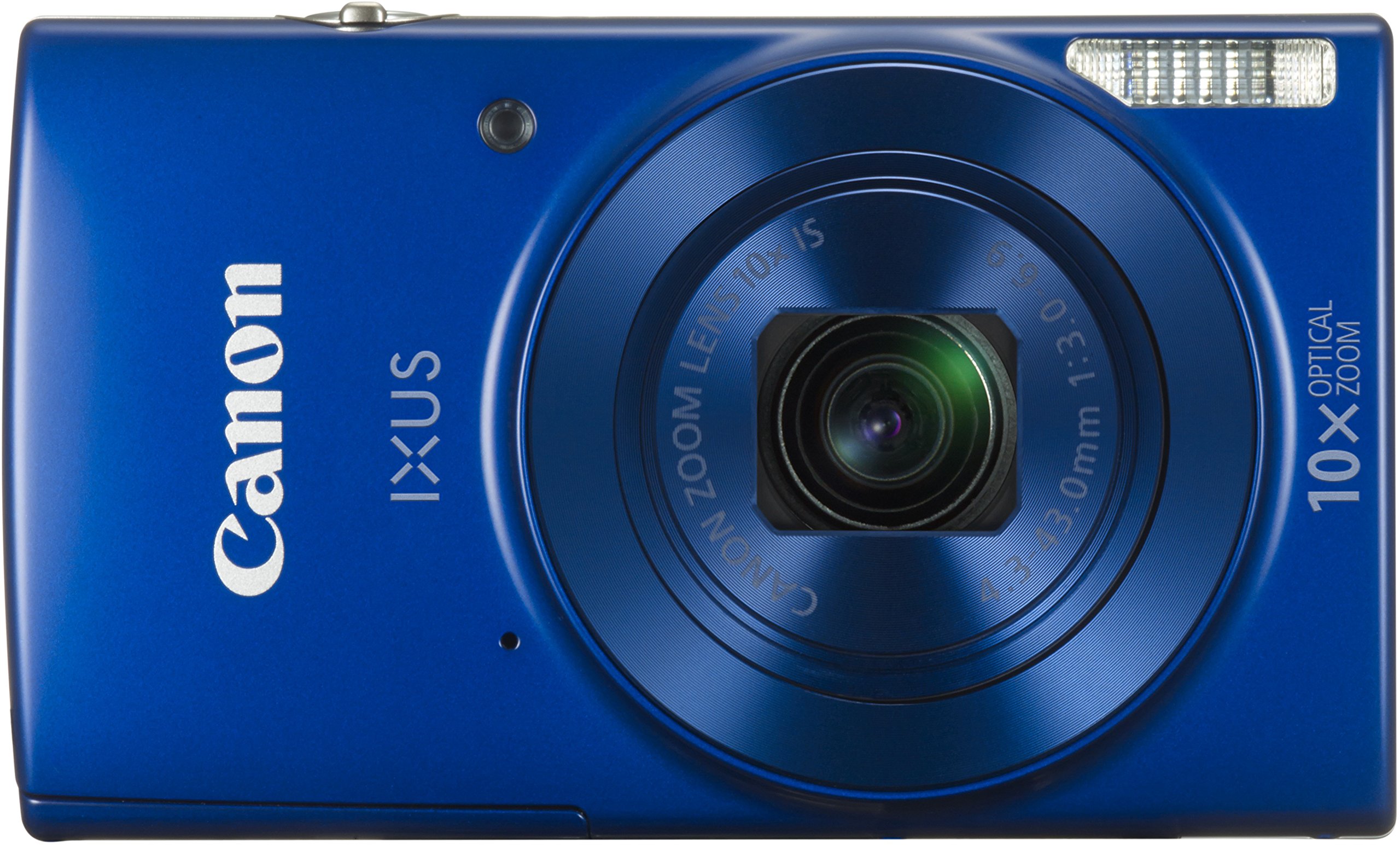 Canon IXUS 180 - Cámara digital compacta de 20 Mp (pantalla de 2,7”, zoom óptico de 10x, NFC, WiFi), color azul