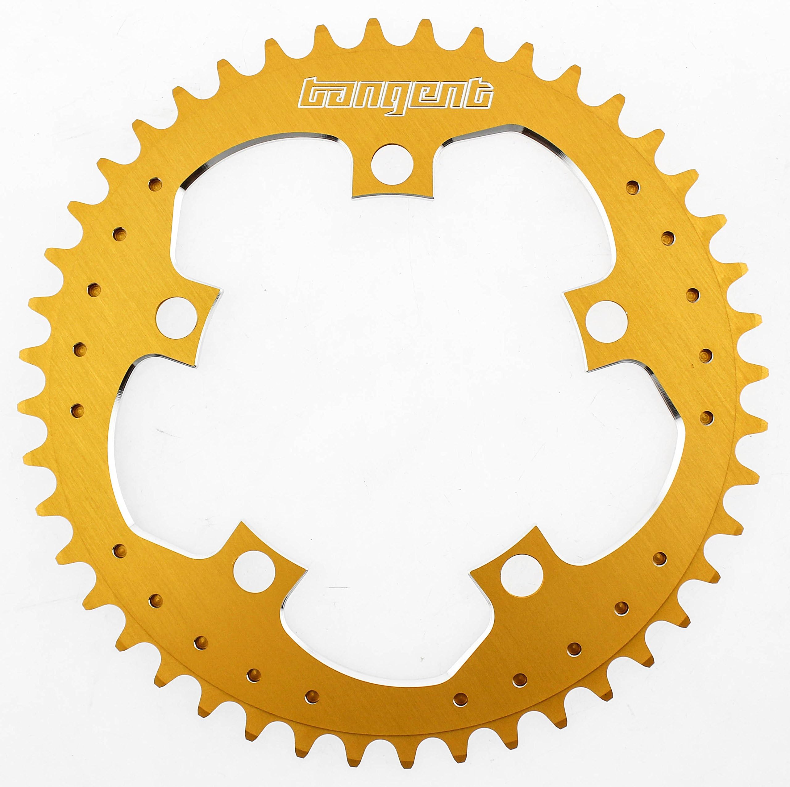 Tangent 5-Bolt Chainring, 110mm, 44, Gold