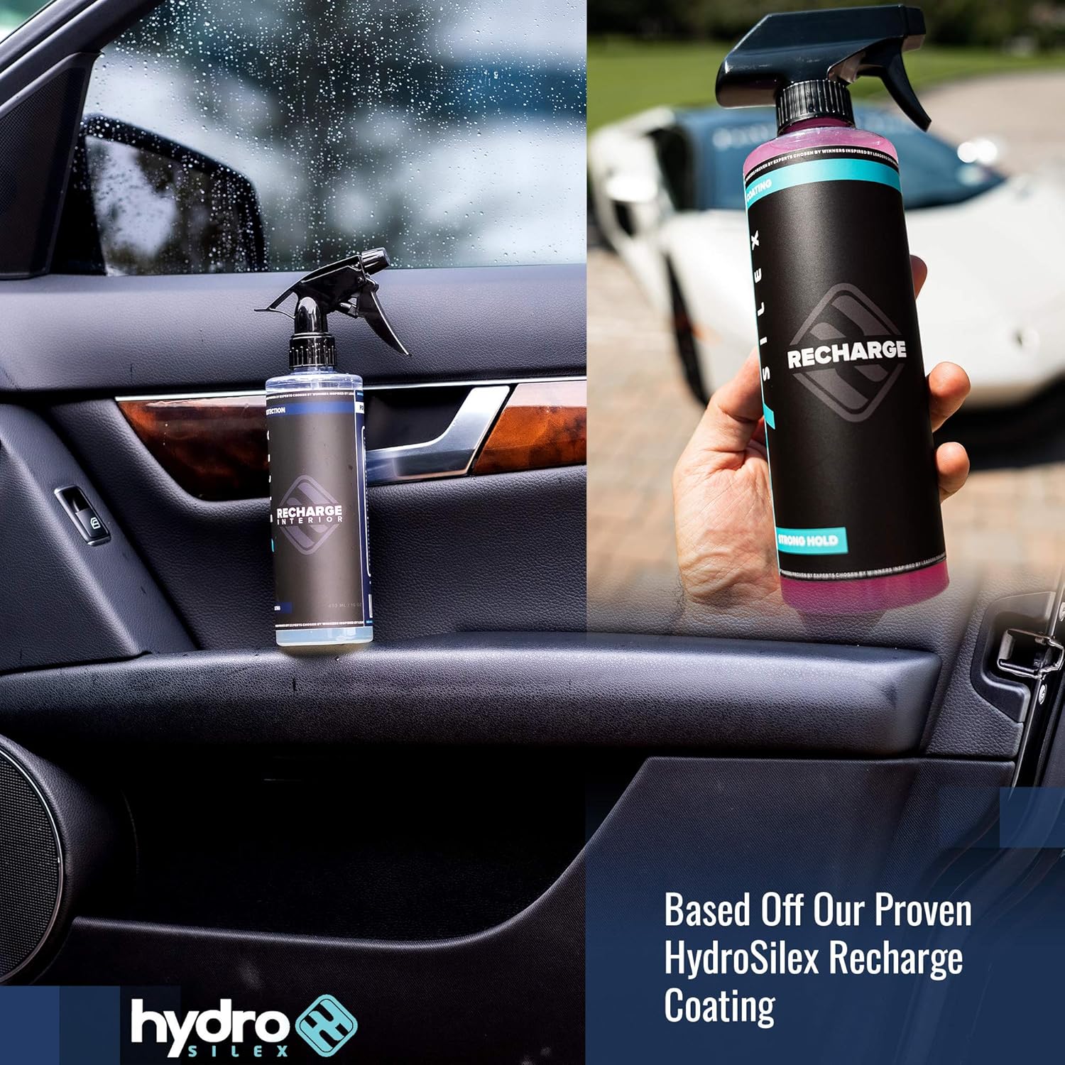HydroSilex Recharge Interior Ceramic Coating (16oz) | All Purpose Cleaner & Protectant | Interior Quick Detailer & Protectant | Ceramic Coating for Cars | Advanced UV Protection - Image 7