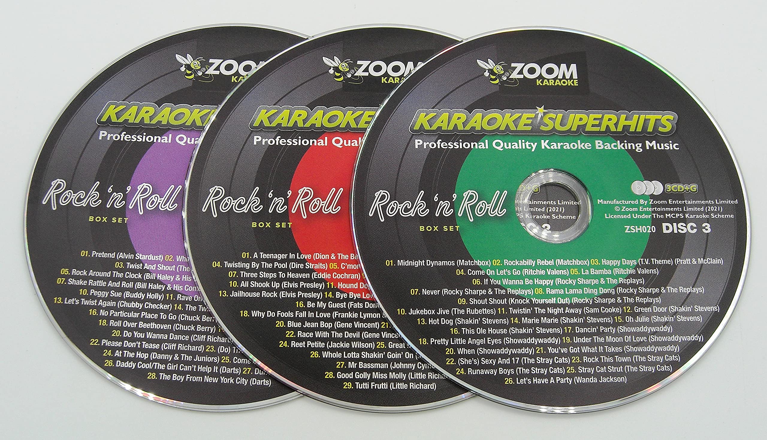 Zoom Rock 'N' Roll Superhits 60 Songs - Triple G Set
