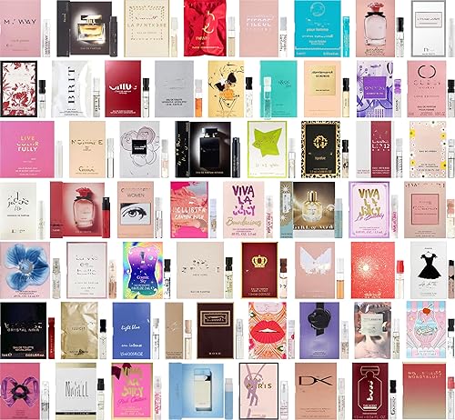 Set de muestras de fragancias para mujer, 6 frascos de perfume de diseñador