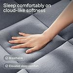 Ultra Soft Twin XL Size Mattress Topper - Viscose Made from Bamboo Pillow Top Mattress Pad for Back Pain Relief - Naturally Cooling for Hot Sleepers, Grey