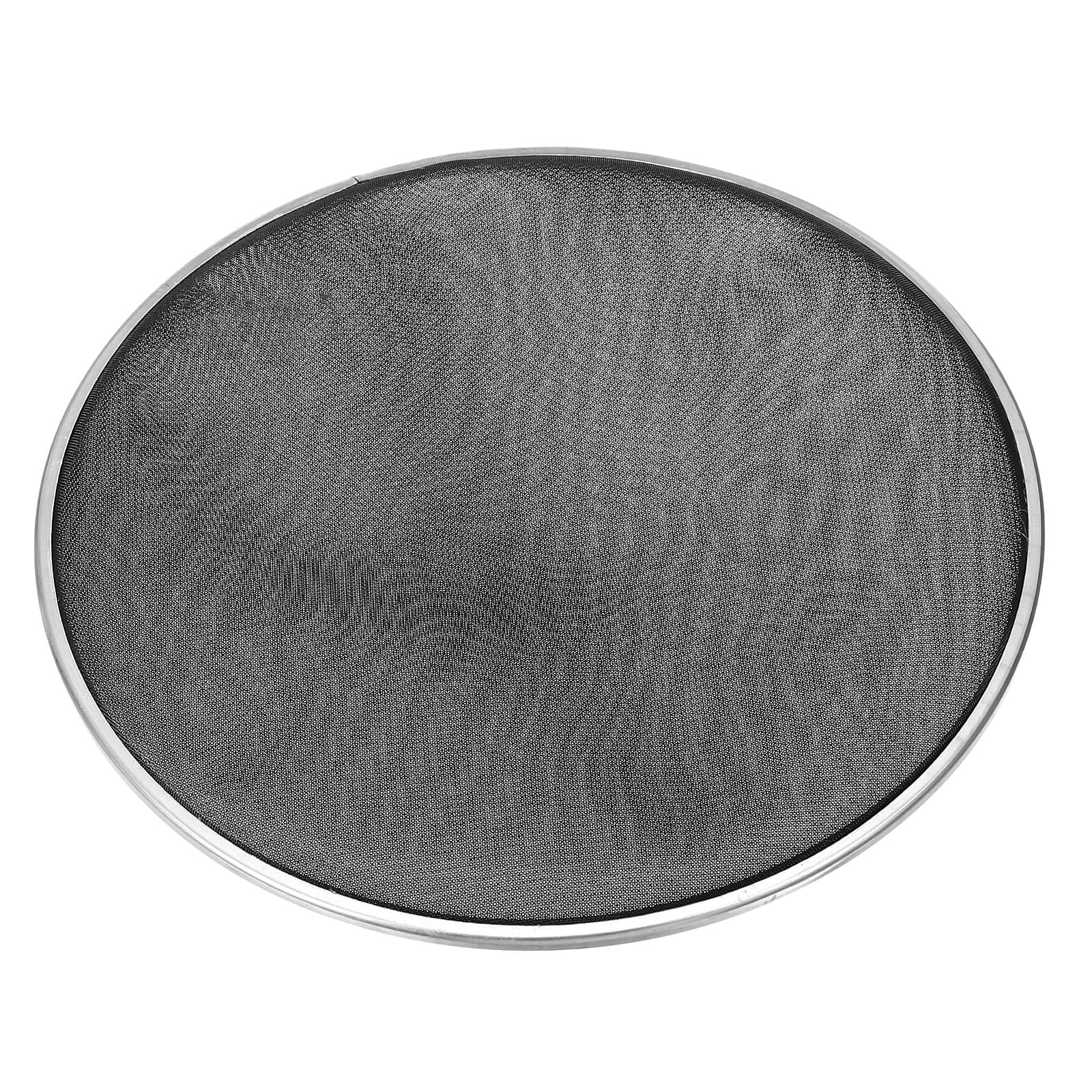 sourcing map 20 Zoll Trommelfell Percussion Mesh-Trommelkopf Schlagzeug Patch, Schwarz, Doppelschichtig, Mesh-Form, Silent Mute Drum Skin Drum Practice Percussion Instrument Zubehör