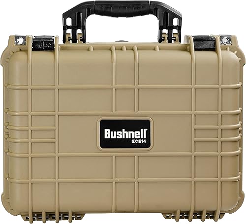 Miniatura 4 de Bushnell Funda rígida compacta impermeable de 16 pulgadas para binoculares, óptica, equipos, a prueba de golpes y listo para la TSA (bronceado)
