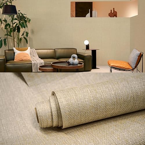 Miniatura 8 de Ansehan W703 Terraces Collection - Revestimiento de pared texturizado de tela de pasto de 36 pulgadas de ancho x 8 yardas de largo, tejido de papel