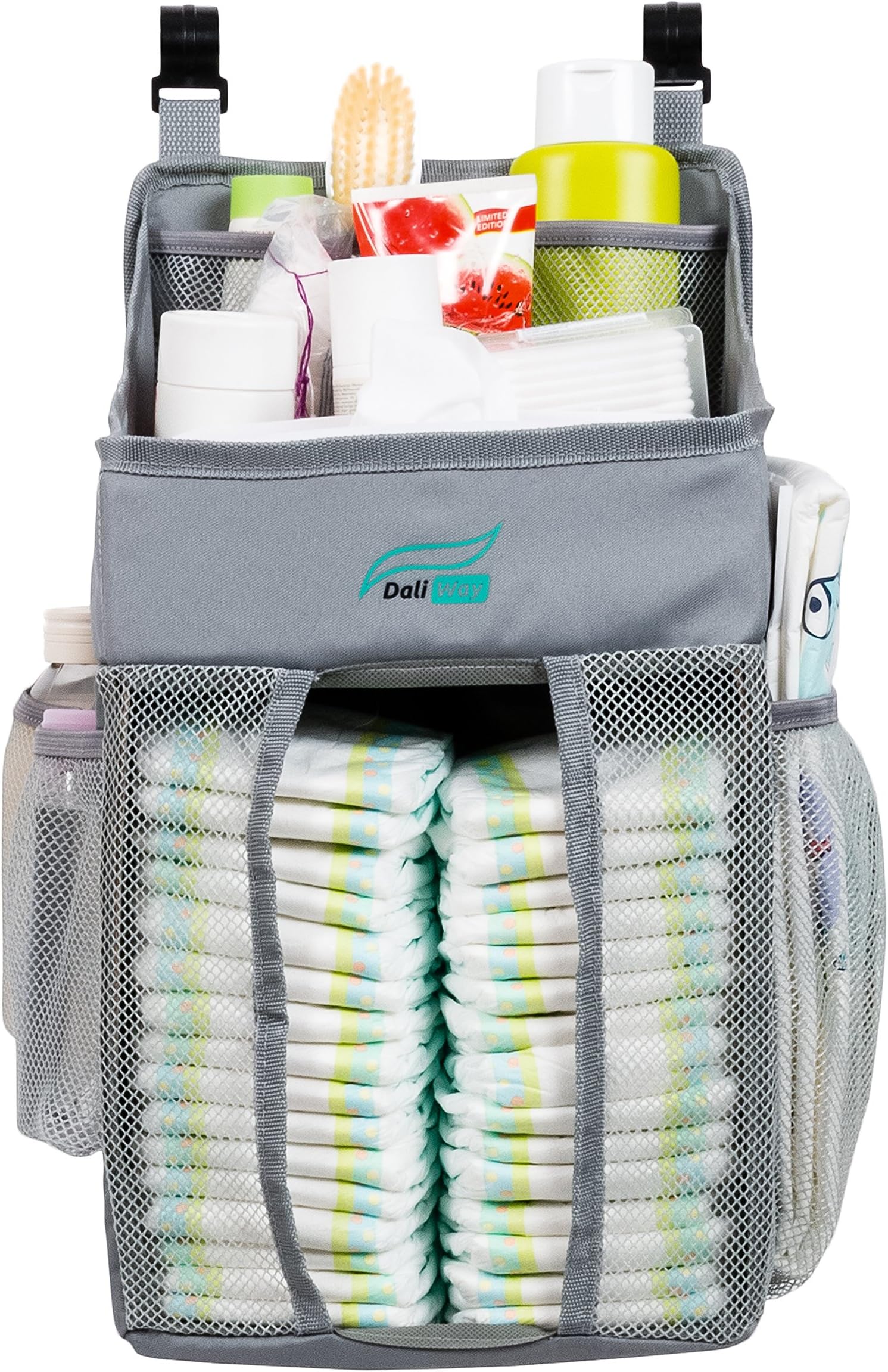 Baby Diaper Organizer for Nursery (Grey)
