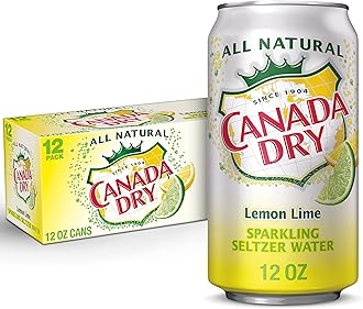 Canada Dry Lemon Lime Sparkling Seltzer Water, 12 fl oz cans, 12 pack