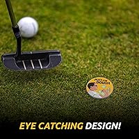 Vista 4 de Shanker Golf - Divertidos marcadores de pelotas de golf con clip magnético para sombrero - Accesorios divertidos de golf