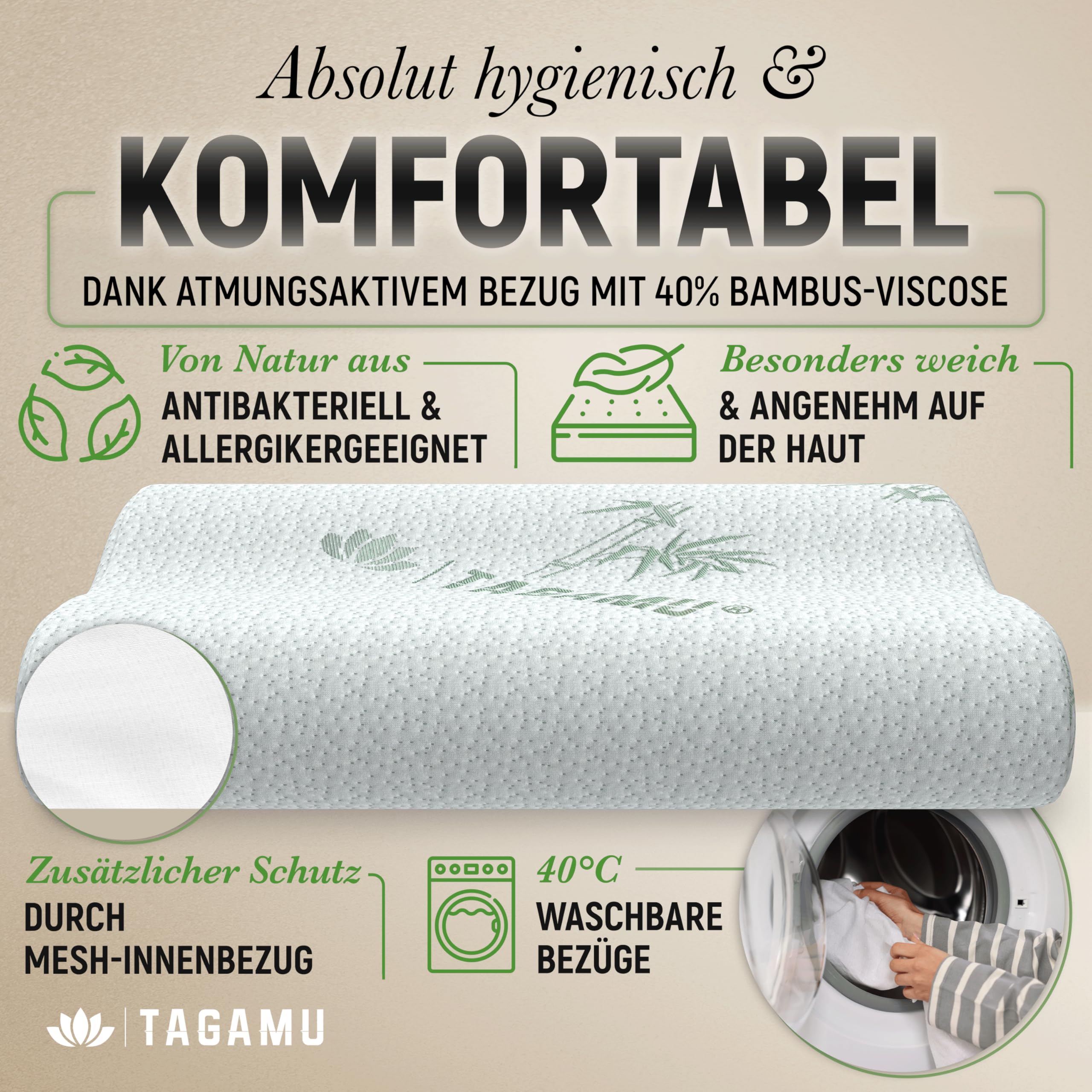 Orthopädisches Nackenstützkissen Memory Foam Seitenschläferkissen Höhenverstellbar