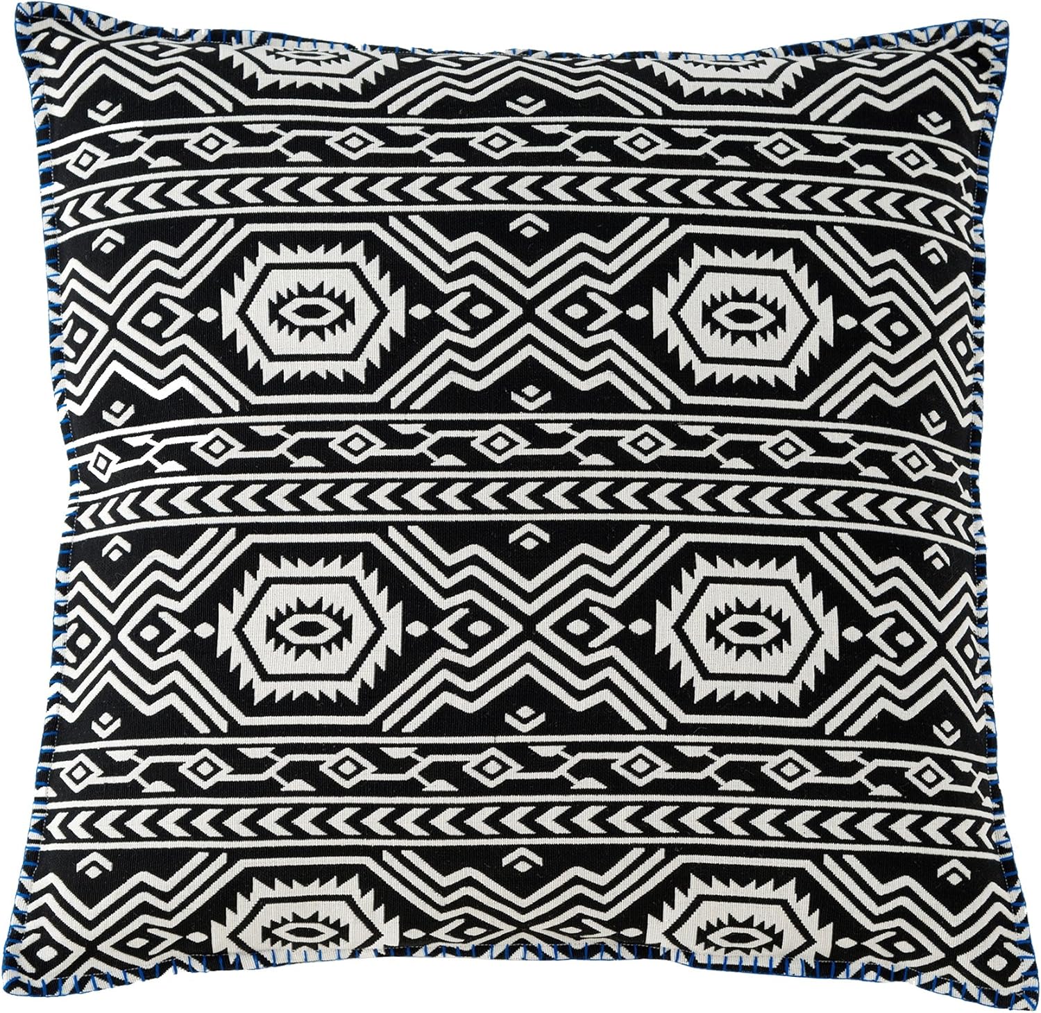 black aztec cushion