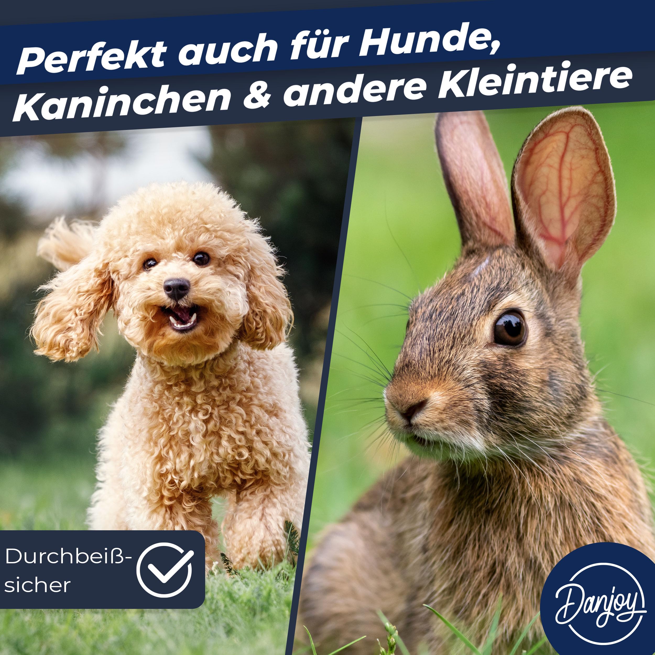 Hühnerzaun I 90cm hoch I 25m lang I Der Zaun für Hunde oder Kleintiere ist besonders engmaschig, stabil - kein Durchhängen I 20x Befestigungen I Hundezaun Garten - Grün