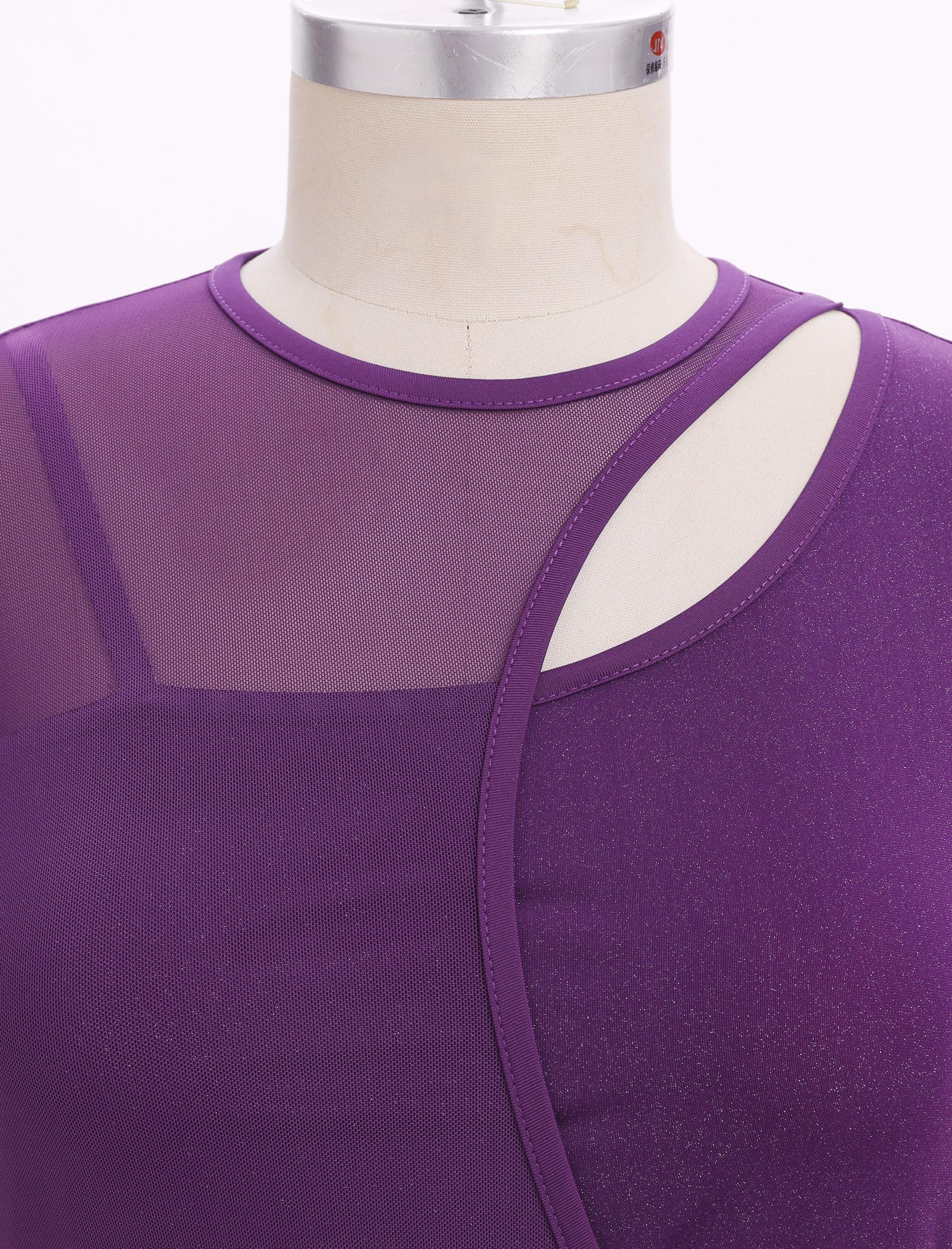 FYMNSI Costume de danse lyrique pour femme - Haut court sans manches avec pantalon large - Ensemble pour performance sur scène