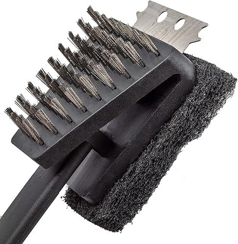 Miniatura 3 de Juego de 3 herramientas para barbacoa de acero inoxidable con pinzas, espátula y tenedor, accesorios para parrillas de barbacoa al aire libre