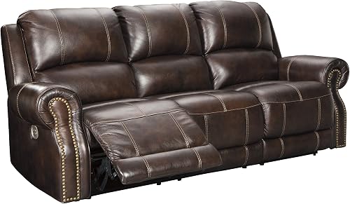 leather power reclining sofa set