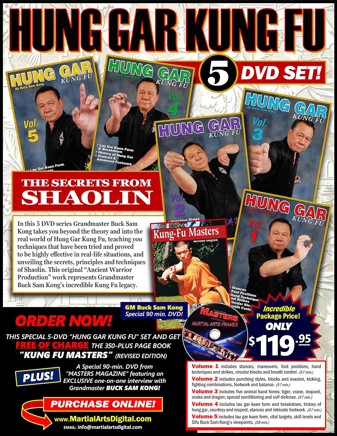 Amazon.com: HUNG GAR KUNG FU 5 DVD SET : Buck Sam Kong, Dan Ivan/Jose M ...