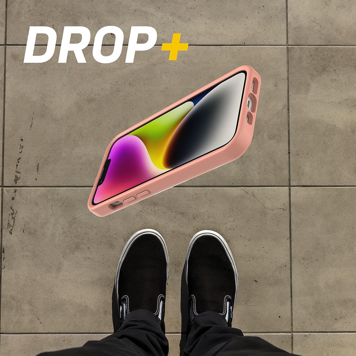 OtterBox OTTERGRIP Symmetry Series Case for iPhone 14 and iPhone 13 - Peaches (Orange) - Image 4