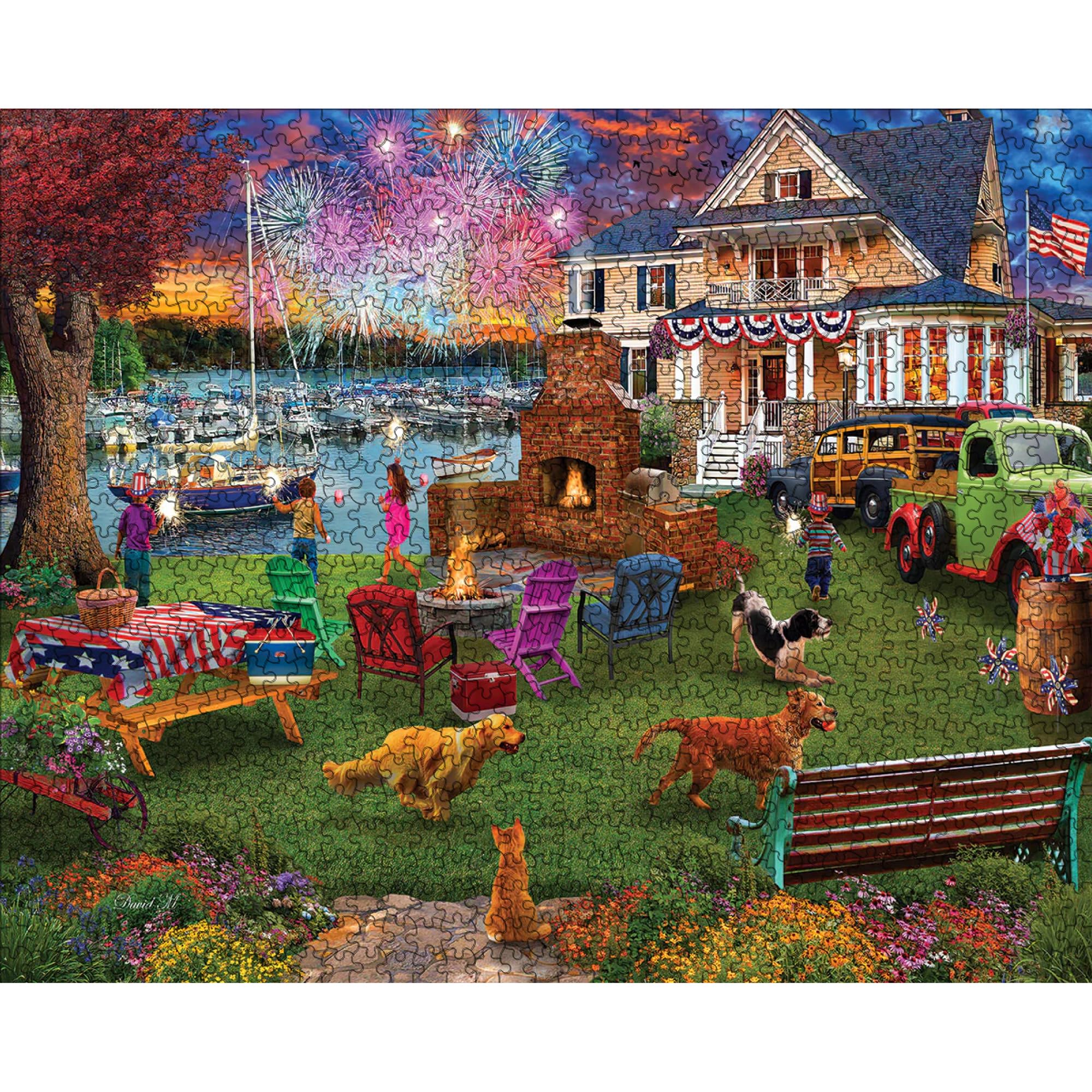 White Mountain - 4 luglio - Puzzle da 1000 pezzi per adulti, bambini, nonni