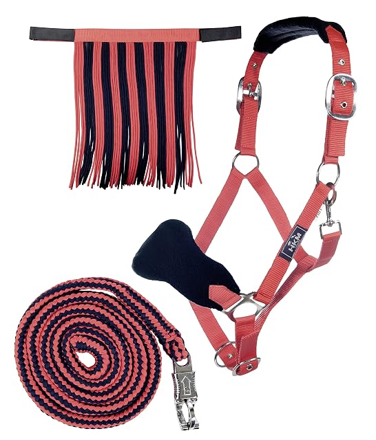 HKM Conjunto Cabestro + Punto-10734 Blau Warmblut