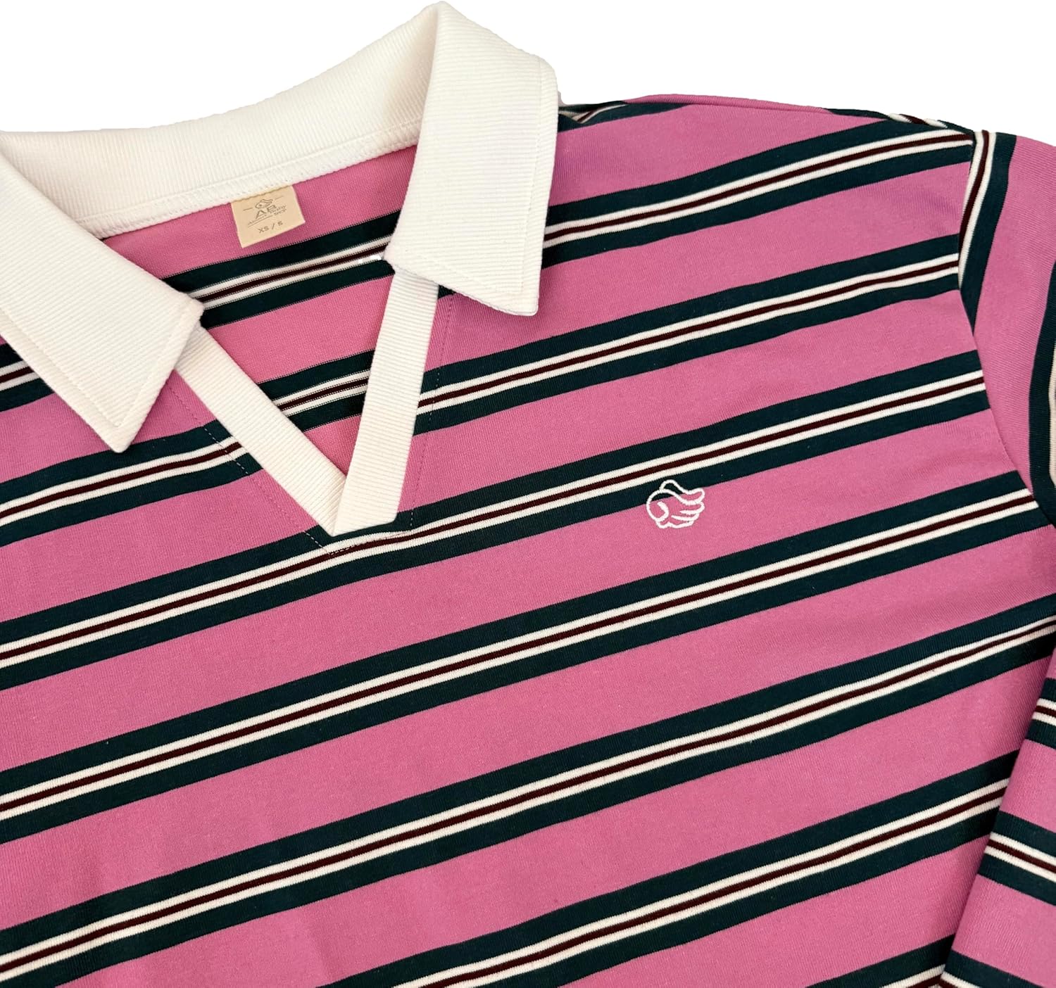 Women's Lexden Rugby Collared Long Sleeve Shirt, Striped, Oversized Fit, Mommy and Me