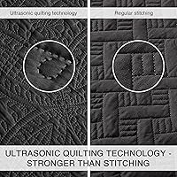 Vista 73 de Love's cabin - Juego de edredón tamaño King, color marrón, colcha de verano, microfibra ligera, estilo moderno de monedas, para todas