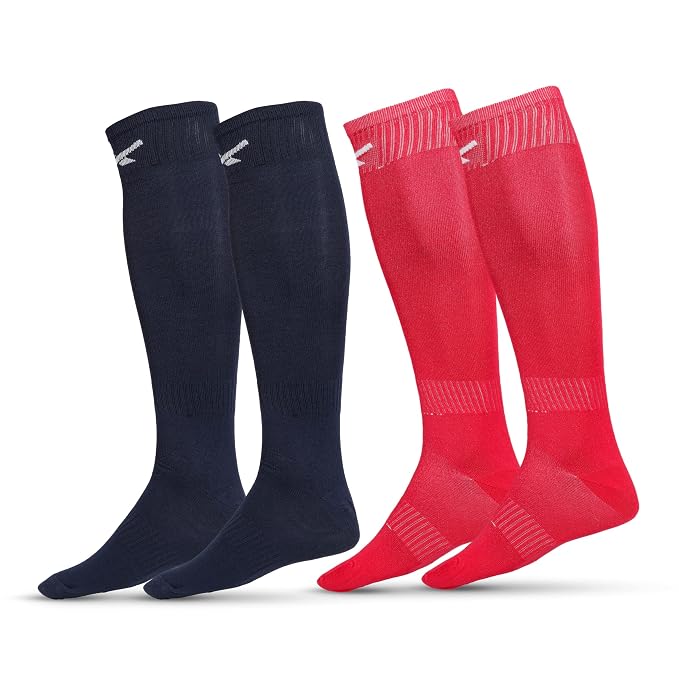 Vector X Blastic Stockings | Polyester Stretchable Material | Knee Length | Unisex | Pack of 2 Pair