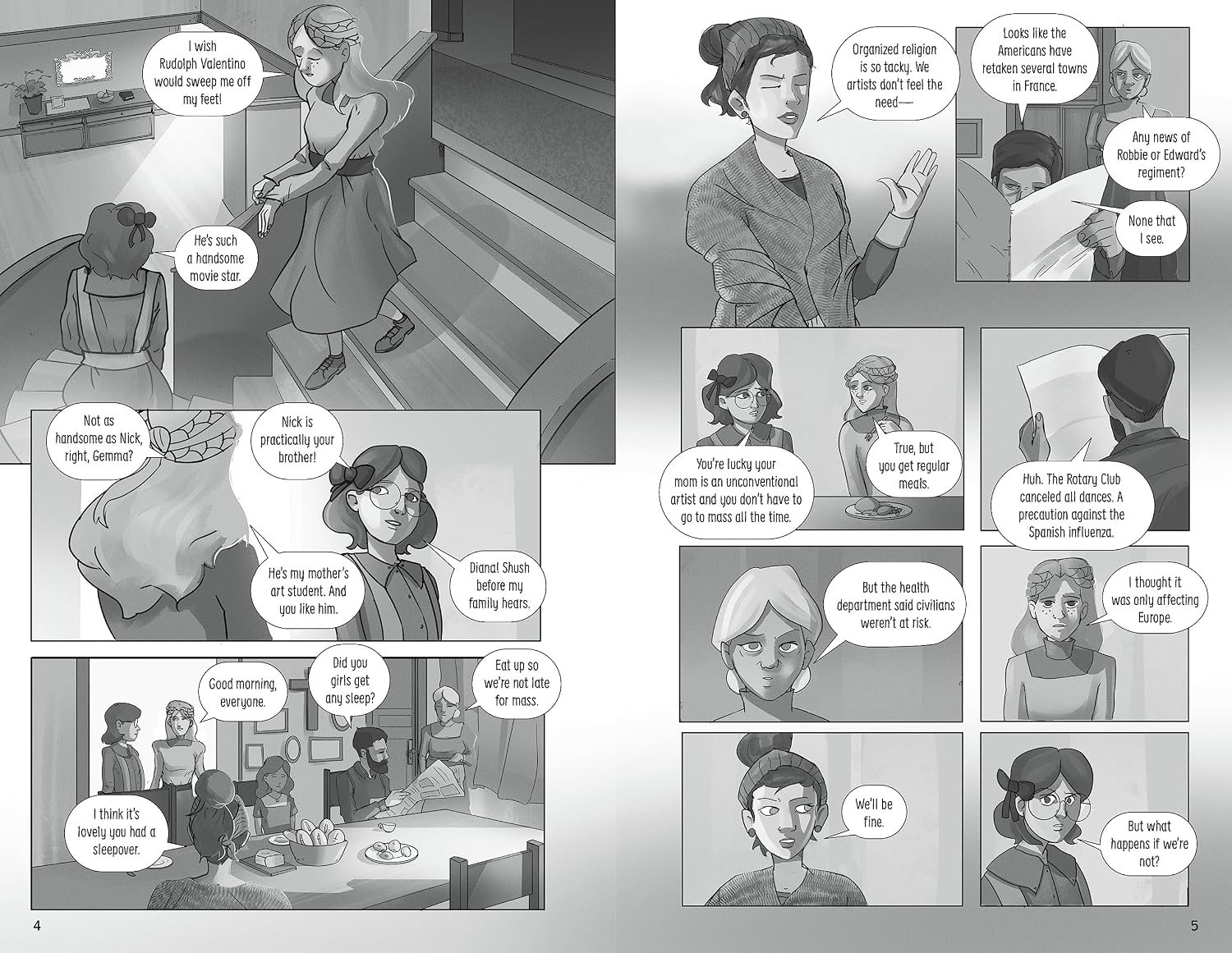 Gemma and the Great Flu: A 1918 Flu Pandemic Graphic Novel (Girls Survive Graphic Novels)