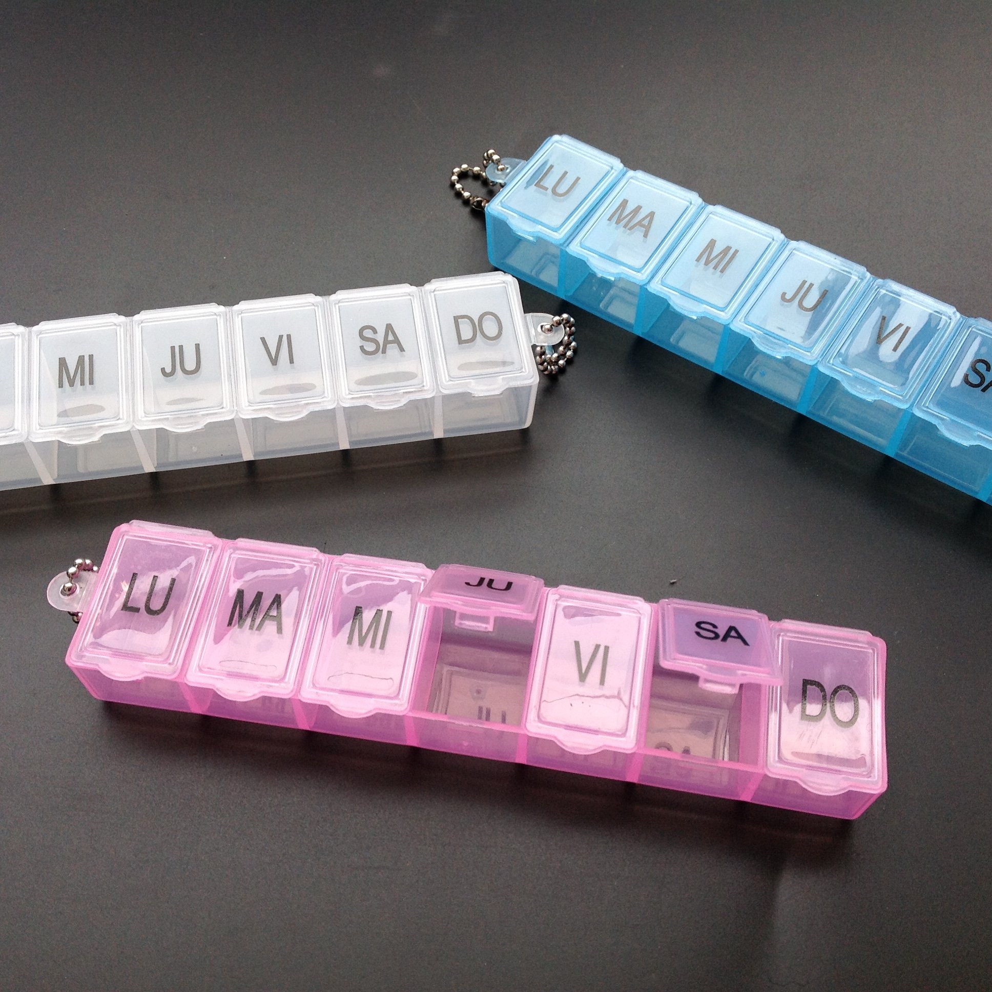 3 pastilleros Caja de Pastillas,7 dias de la semanal,HC Enterprise-h04