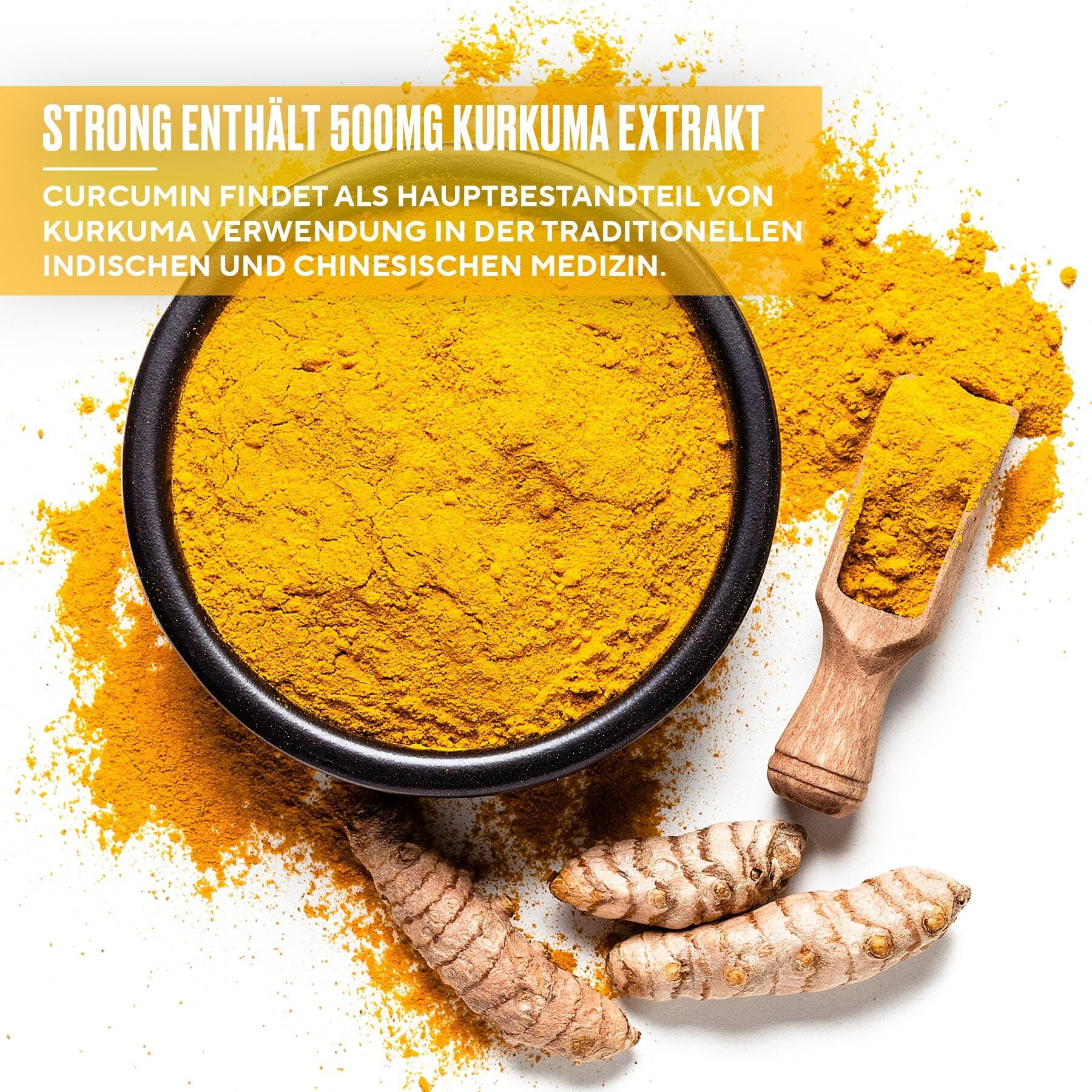 Matchday Nutrition STRONG I Für Muskeln & Gelenke I Speziell für Fußballer I Pflanzenextrakte & Vitamine I 90 Kapseln (30 Portionen)